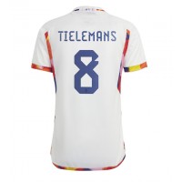 Camisa de Futebol Bélgica Youri Tielemans #8 Equipamento Secundário Mundo 2022 Manga Curta